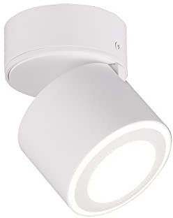 Trio Leuchten LED takinstallation och påbyggnadslampa Taurus 652910131, metall vit matt, inkl. 3,5 watt 1,5 watt LED