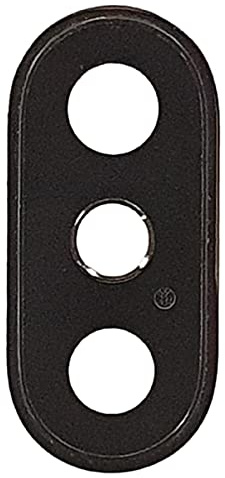Smartex® Glas für Linse Rückkamera mit Rahmen kompatibel mit iPhone XS - Schwarz