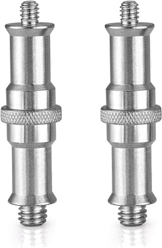 NEEWER ST23 Lot de 3 adaptateurs filetés Standard en métal 1/4 vers 3/8 pour trépied d'éclairage de Studio, Hotshoe/Coldshoe, tête sphérique, récepteur Flash sans Fil, déclencheur