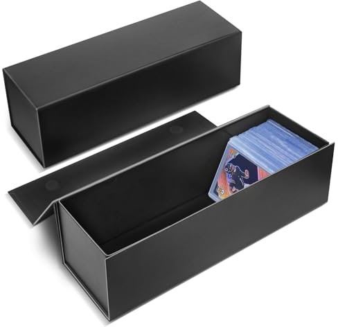 Sammelkarten-Aufbewahrungsbox, Top-Loader-Aufbewahrungsbox, Sammelkartenhalter, Top-Loader-Hobbybox für 800 Karten – 2 Packungen