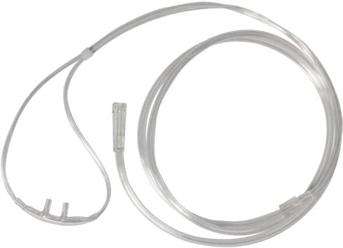 Sunset Healthcare Solutions 5pk Sunset 4Ft Adult Oxygen Nasal Cannula w/Kink-Free Supply Tubing (RES1104), Clear