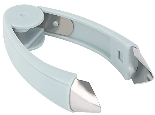 Tyenaza Pelador de Ojos de Piña, Peladores de Ojos de PiñA, Removedores de Tallos de Fresa, Pelador de PiñA en Forma de V Cuchillo, Gadget Utensilios de Cocina para Frutas y Verduras(Azul)