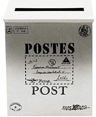 Cassetta delle lettere per esterni, stile vintage, da appendere alla parete, per suggerimenti, decorazione per la casa, oggetti di scena, decorazione da parete, cassetta della posta (I, taglia unica)