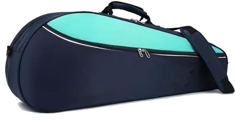 Badminton Tasche, Tennistasche Herren, Tragetasche, Trennung, Schuhtasche, Aufbewahrungstasche mit verstellbarem Schultergurt, Outdoor-Sportarten (Color : Green)
