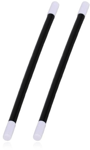 WeddHuis 2 Magischer Zauberstab Magischer Zauberstab Schwarz Kunststoff Zauberstab Zauberstab Zauberstab Kinder Sicher Verletzen Nicht Hände Ausfahrbar Science Fiction Mystery Typ Kinderspielzeug