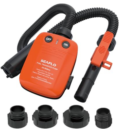 SEAFLO 552135 Pompa di TRASFERIMENTO AUTONOMA per Carburante, Olio, Acqua, Adblue, 9L/MIN
