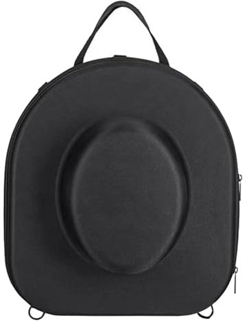 BGFAVCV Travel Hat Storage Box - Black Fedora Organizer