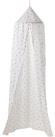 VERTBAUDET Betthimmel aus Polyester, bedruckt, Herzen, Beige, TU