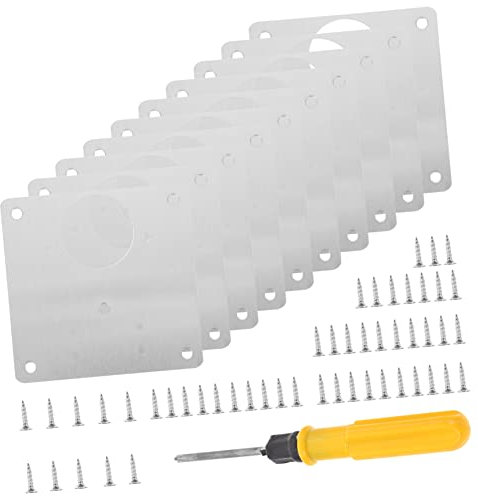 10 Sets Reparaturscharnier Reparaturflicken Regalhalterung Edelstahlscharniere Schrankscharnier Edelstahl-Reparaturplatten Scharnierreparaturhalterungen Schranktürscharnier-Reparaturplatte Möbel