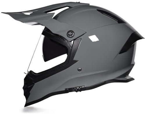 Motorrad-Vollvisierhelm Retro Anti-Beschlag-Brille Motocross-Helme für Motorradhelme Herbst-Winter-Paar Abnehmbares Futter ABS Ece Omologato Standard Motorrad-Roller