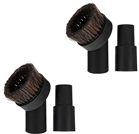 TOPBATHY 1 Staubsaugerkopf Adapter Für Staubsaugerschlauch Vakuumschläuche Adapter Für Staubsaugeraufsatz Schlauchadapter Für Vakuum Vakuumaufsätze Staubsaugerbürste Pferdehaarborsten Black
