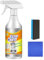 Spray Limpiador de Espuma para Cocina,Limpiador de Espuma para Cocina,Limpiador Espumoso para Manchas de Aceite Pesado,Kitchen Potente Limpiador de Espuma,60ml+Toalla+Esponja Cuadrada Azul