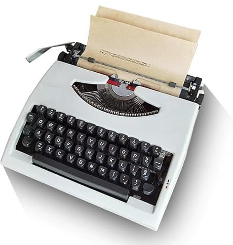 Gmpeccable Schreibmaschine Traditionelle tragbare manuelle Schreibmaschine Vintage Klassische Retro alte Schreibmaschine für Schriftsteller Nostalgische langlebige Schreibmaschine klassische