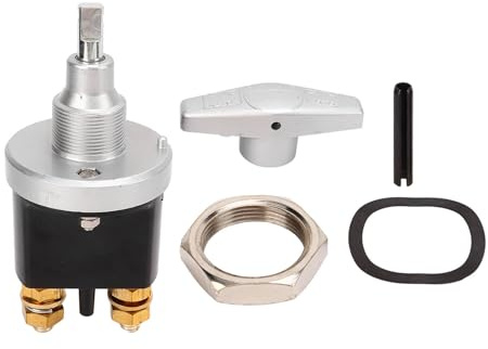 Batterie-Trennschalter 12V/24V 500A Wasserdicht – Schwerlast-Hauptschalter mit Schlüssel für Auto, Boot, LKW & Wohnmobile (Kupfer + Zinklegierung)