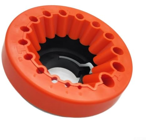 Outil d'affûtage multifonction - Foret d'angle robuste - 20 en 1 - Avec support - Moulin demi-lune (orange)
