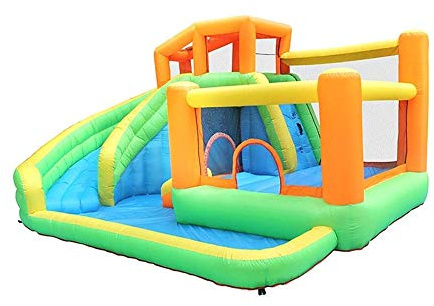 Inflatable Bouncy Castle with Slide and Trampoline - Fun Play Equipment for Kids Indoor and Outdoor