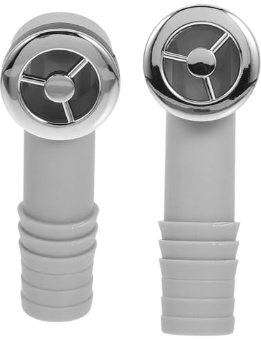 HEATSHAKING 2 Pcs Kitchen Sink Overflow Head with Silicone Seal Leakproof Round Overflow Pipe Fittings Scratch Resistant Plastic for Bathroom Basins Easy Hand Installation
