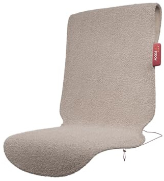 STOOV Big Hug XL³ - Chauffage de siège - Sans fil - Technologie de chauffage infrarouge - Base batterie avec jusqu'à 2 heures chaleur sans fil - 47x135 cm - Woolly - Soft Beige