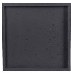 XUJUAN-0227 Platillo para Maceta Palet de riego Plantas imitación Cemento, macetero Cuadrado for Interior y Exterior con bandejas Goteo(Negro,XS)