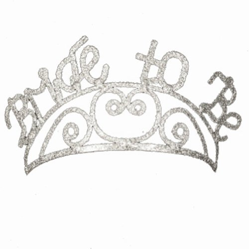 Beistle 60635 Glittered Metal Bride to be Tiara