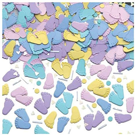 Pitter Patter Embossed Metallic Confetti (14g)