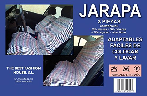 The Best Fashion House Jarapa harapa 3 Piezas Funda Asiento Coche Universal