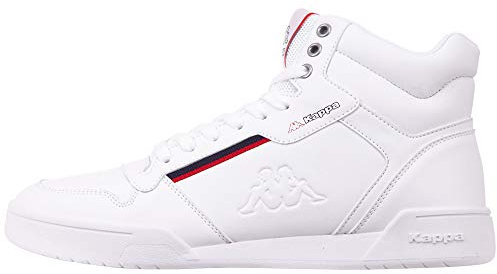 Kappa Mangan Unisex Hoher Sneaker 242764 Weiss, Schuhgröße:45 EU