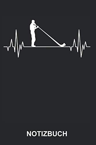Notizbuch: Alphorn Alpenhorn Almhorn Bläser Musik Musiker Alpen Horn Blasinstrument Musikinstrument Lustig Witzig Herzschlag EKG | Notizbuch, ... | ca. A5 mit Linien | 120 Seiten liniert