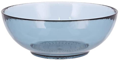 BITZ Kusintha Schale, Schüssel aus Glas, 20 cm, Blau