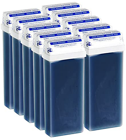 Beauty Image - Cera Depilatoria Roll-on 100 ml Azuleno - Pack 10 Cartuchos (Resinas 100% Españolas)