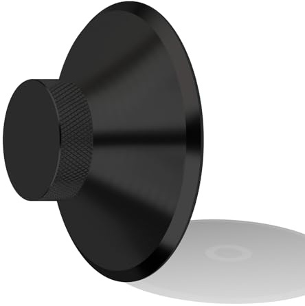 YuanYong Audiophile Plattenspieler Gewicht Stabilisator 120G Edelstahl Schallplatten Gewichte mit weicher Bodenpolsterung Stabilisierende Drehzahl für Plattenspieler,Vinyl-Scheiben-Player(Schwarz)
