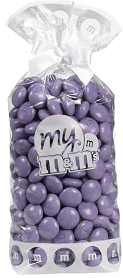 M&M'S COLLECTION Choco - Bonbon Chocolat au Lait Monocouleur - Sachet 300g Violet Clair - Idéal pour DIY, Mariage, Anniversaire, Baptême, Gender Reveal, Communion & Buffet de Bonbons