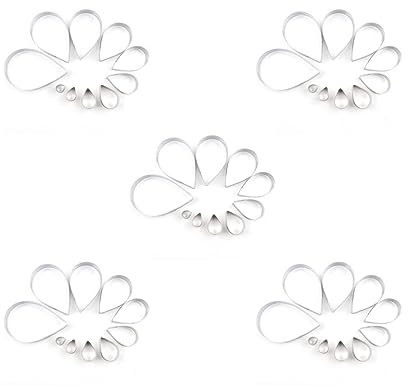 5 Set 10 Stück Blütenblatt Tropfen Rose Stanzformen Ausstecher Brot Herstellung Backen Form Fondant Form Kekse Handwerk DIY Familie