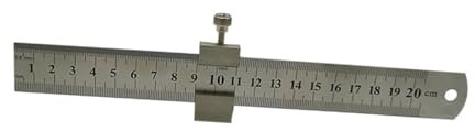 Angoily 3 Sets Gerades Lineal Mit Linealstopper Präzisions-messlineal Aus Edelstahl Für Zimmereihandwerk