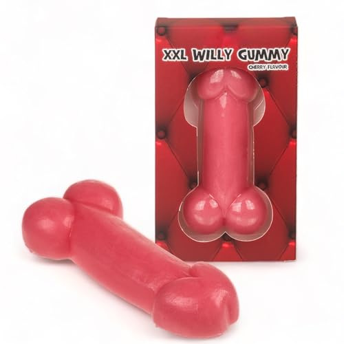 XXL Willy Gummy - Überraschend groß & unwiderstehlich fruchtig, spektakuläres Fruchtgummi in Penisform, entzückt in Geschmack und Design, spritzige 150g für unvergessliche Feiern.