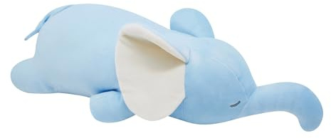 Nemu Nemu Animals 6208780 Plüschtier, Elefant Fanfan, Kuscheltier, extra weich und kuschelig, Stofftier, Designed in Japan, Kuschelkissen, Größe L, 53 cm