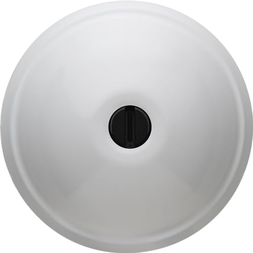 MERONI SERRATURE Lucchetto antifurto MERONI UFO3 Comfort Semplice ad alta sicurezza per veicoli commerciali, autobloccante, acciaio inossidabile (bianco)