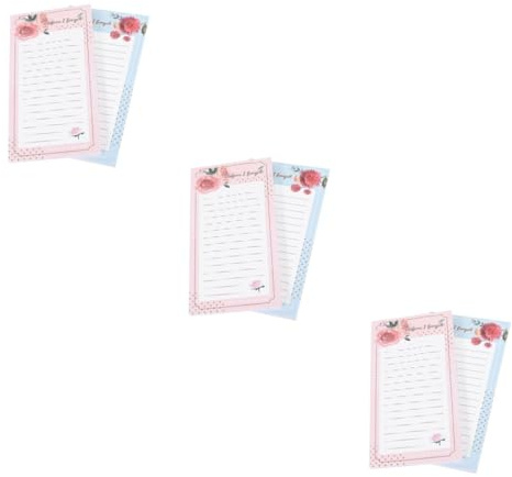 Operitacx 6stücke Magnetische Notizblöcke Kühlschrank Notizblock Mit Blumenmuster Einkaufszettel to-do-Listen Praktisch Für Büro Zuhause Schule Magnetische Notizpads Für Organisation