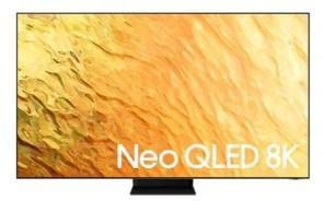 Samsung TV Neo QLED QE65QN800BT Smart TV Neo QLED 8K UHD, Alexa e Google Assistant integrati, DVB-T2, Colore Cornice Acciaio inossidabile/Colore Stand Nero (Sand Black), 65, 2022 (Ricondizionato)
