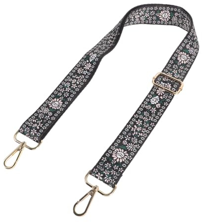 HEMOTON Adjustable Retro Banjo Strap with Vintage Patterned Design Polyester Material and Metal Buckle Reduces Shoulder Pressure for Mandolin and Banjo Players Musical Instrument Accessory