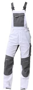 ARDON Latzhose Summer Arbeitshose Malerhose weiß (DE/NL/SE/PL, Numerisch, 50, Regular, Regular, Weiß)