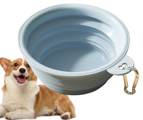 Cuenco de Agua Plegable para Perros,Cuenco de Agua Plegable para Perros | Cuencos de Viaje de Silicona para Perros para alimentación con Agua | Comedero portátil de Silicona para Mascotas para Comida