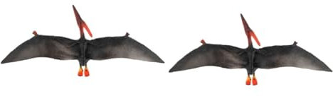 TOYANDONA 2stücke Pterosaurier Modell Realistisches PVC-Dinosaurier Spielzeug Für Junge Mädchen Pädagogisches Deko-Element Für Sammler Und Themenpartys Fördert Die Fantasie Und