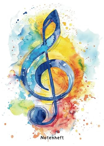 Notenheft DIN A4 Lineatur 14 ohne Hilfslinien: 100 Seiten Musikheft I Notenlinienheft für Schüler und Musiker
