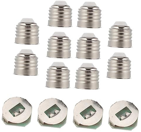 Cabilock 1 Kit De Accesorios Para Bombillas Base De Chip Led Enchufe De La Bombilla Adaptador Bombilla De Luces Led Reductor Convertidor De Bombilla Base De Chip De Luz Led Lámpara Aleación