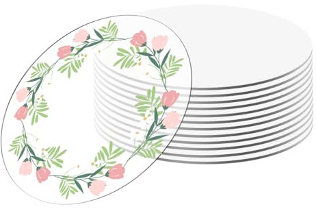 12 dischi acrilici trasparenti, piastra in vetro acrilico da 15 cm, piastra acrilica spessa 2 mm, ideali per fai da te, lavori di bricolage, plotter vuoti, spazi vuoti, lastre di vetro, plexiglass,