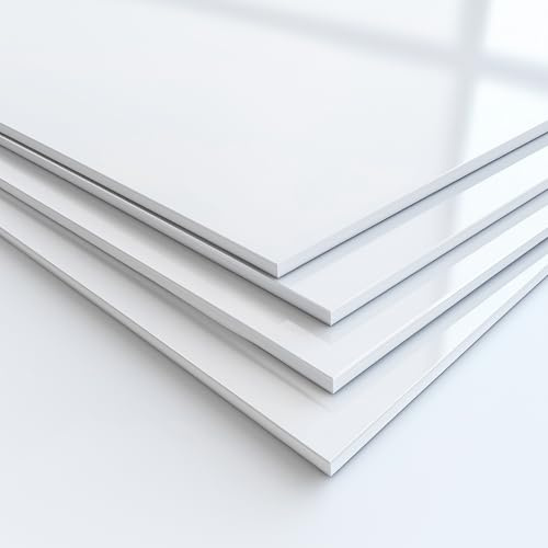 PLEXIGLAS Zuschnitt nach Maß, weiß – 500 x 500 mm, 5,0 mm – diamantpoliert