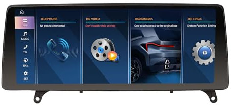 Erisin 12,3 Qualcomm 8-núcleo 8GB+128GB Android 14 Radio Coche GPS Navegador para BMW X5 E70 X6 E71 (2008-2010) Sistema CCC Estéreo Bluetooth 5.1 CarPlay Android Auto DAB+ WiFi 4G DSP Pantalla iDrive