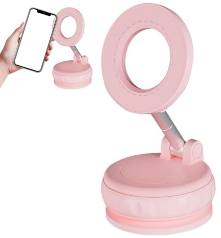 Arroopu Soporte magnético para teléfono al vacío, soporte magnético de succión para teléfono, soporte móvil plegable ajustable, gadgets fáciles para mujeres y hombres, auto gimnasio en casa