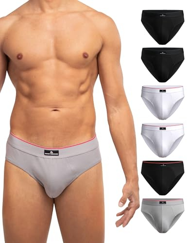 Danish Endurance Lot de 6 Slips Classiques pour Homme, en Coton, Doux, avec Stretch, sans étiquette